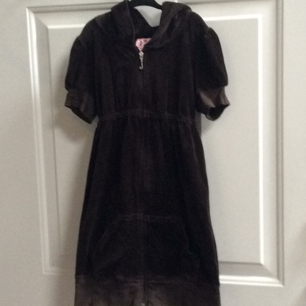 Juicy Couture brown velour girls dress Sz 8